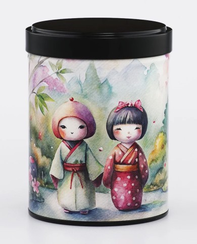 Lata Ajin para tés e infusiones